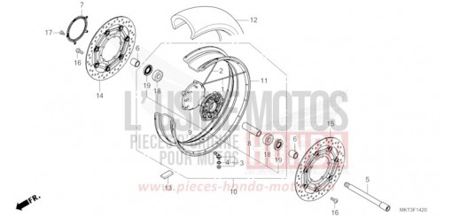 ROUE AVANT ADV750P de 2023